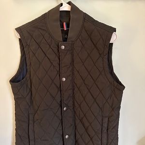 Khaki Green Thin Puffer Vest - image 1